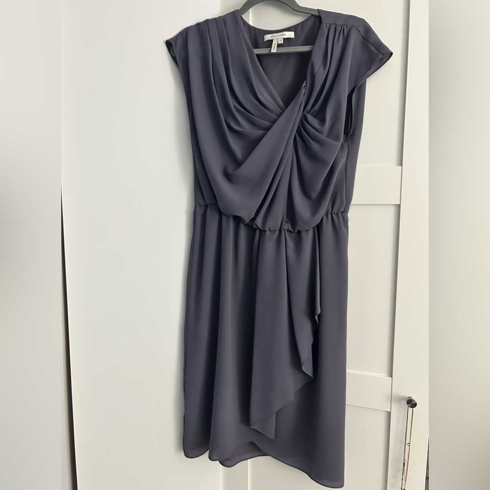 Max and Cleo Purple Gray Women's Dress